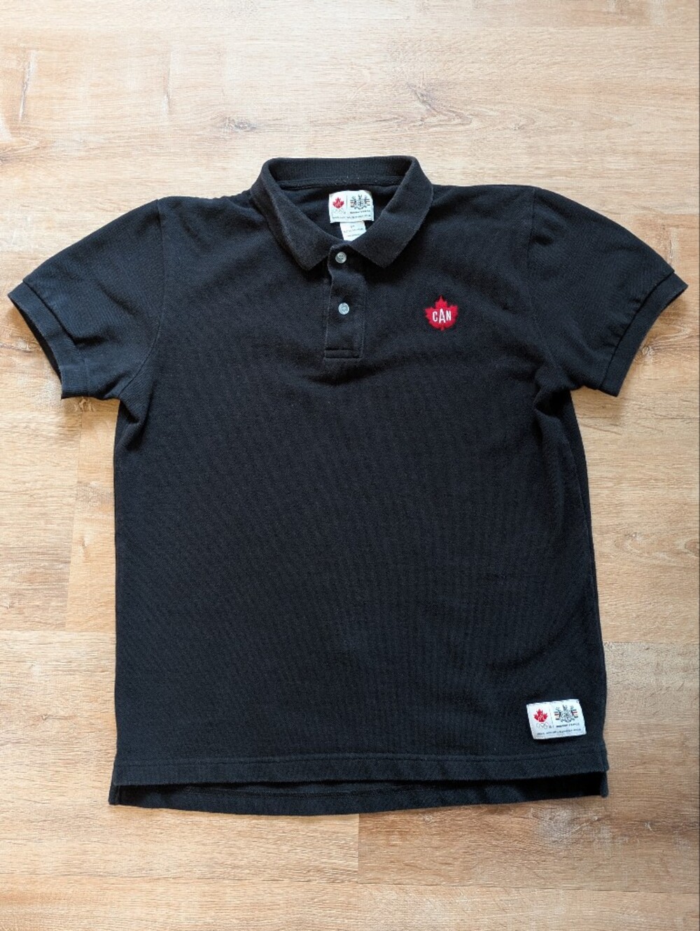 Men's Hudson's Bay Co. Olympics Black Canadian Polo Small